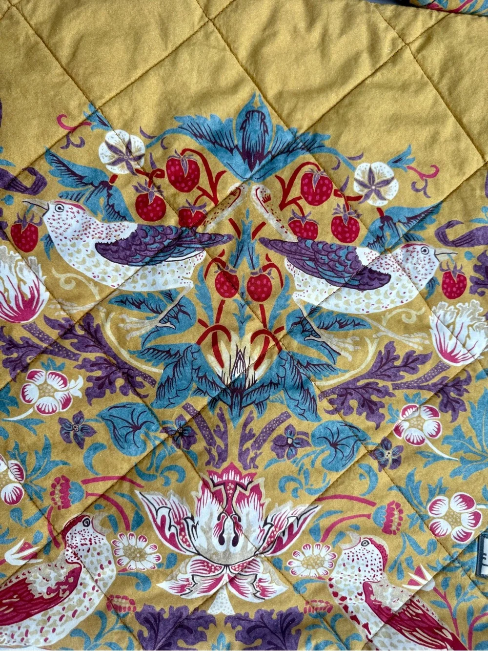 William Morris Pillowcase Shams (set of 2) Strawberry Thief - Standard